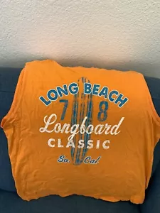 Vintage Ladies T- Shirt Long Beach Longboard Classic 1978 So. Cal Tank Top - Picture 1 of 4