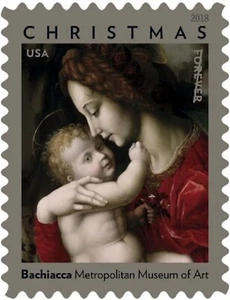 USPS Christmas Stamps ~ 2018 Madonna & Child "Bachiacca" unused book of 20 MNH - Picture 1 of 2