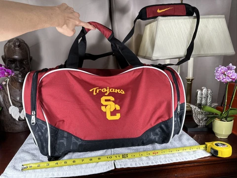 Vintage Nike Air USC Trojans Duffle Bag Gym Travel Bag RARE PRISTINE Shape Cover