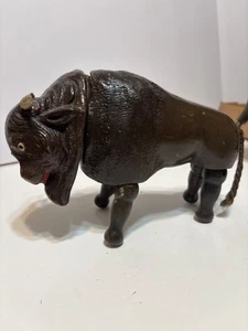 Schoenhut Zirkusbüffel Holzspielzeug beweglich schön 7,5" x5,5" - Bild 1 von 9