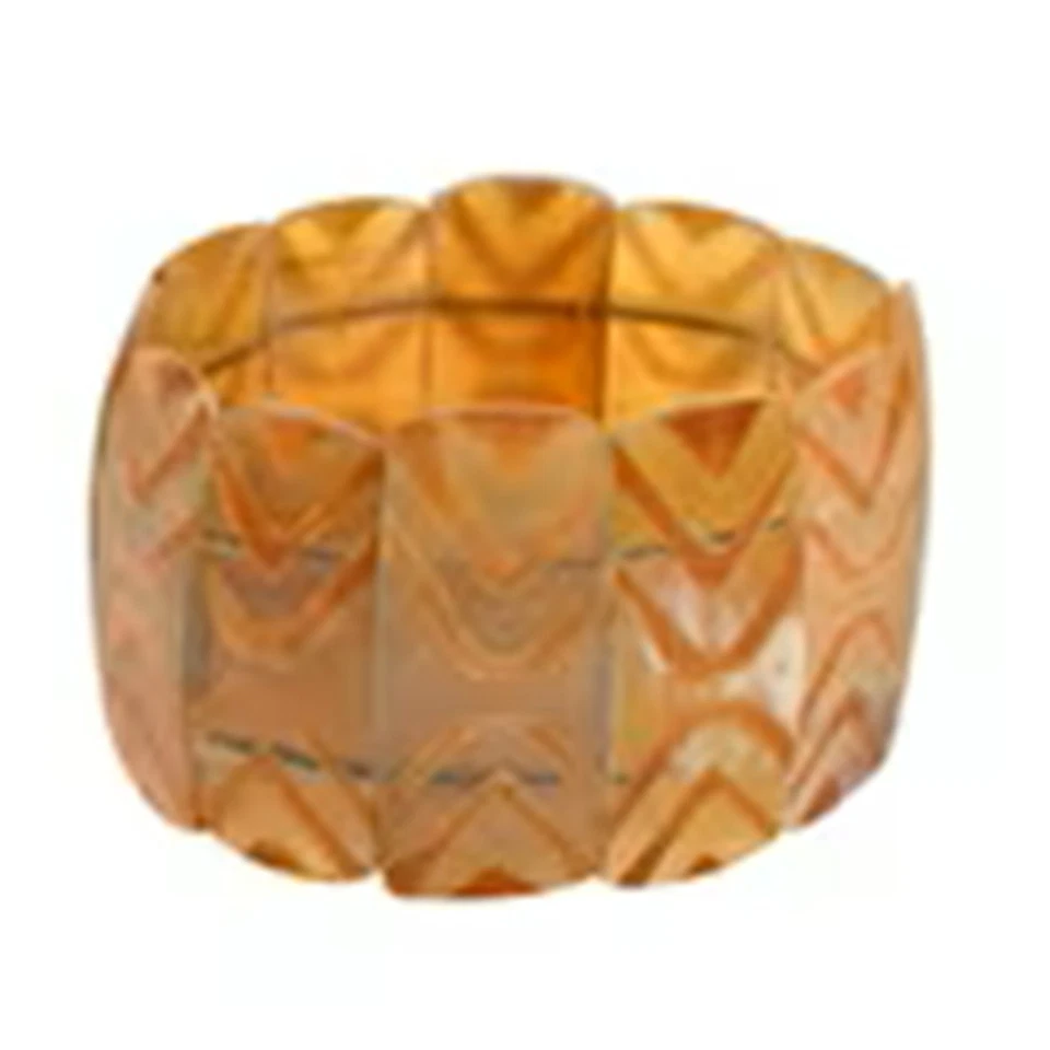 Pulseira elástica cor natural e preta chifre de búfalo - NOVA - Imagem 1 de 1