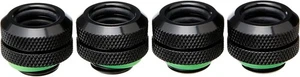 Corsair Hydro X Series XF Hardline Fitting, 12 mm OD, negro, paquete de 4 - Imagen 1 de 4