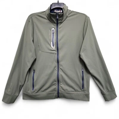 Polo Ralph Lauren RLX Performance Interlock Jacket Mens Large Green Golf Stretch - Image 1 of 4
