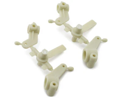 Team Associated RC10T Inline Steering Blocks & Rear Hub Carriers Set (White) - Image 1 of 2
