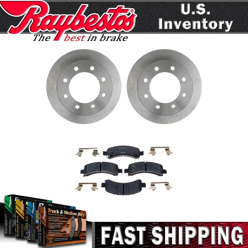 Rotores de freno traseros y pastillas de freno de cerámica para Chevrolet Express 3500 2007-2009 Foto 1 de 4