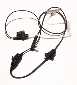 Planet Headset Signal Two 2 Wire Palm M4 Earpiece and Mic Radio Surveillance Kit - Zdjęcie 1 z 2