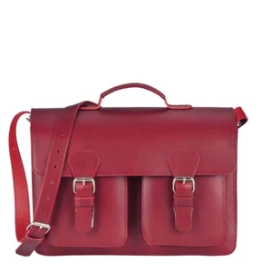 Ruitertassen Aktentasche Leder rot Damen Schultasche Lehrertasche 2133 - Bild 1 von 12