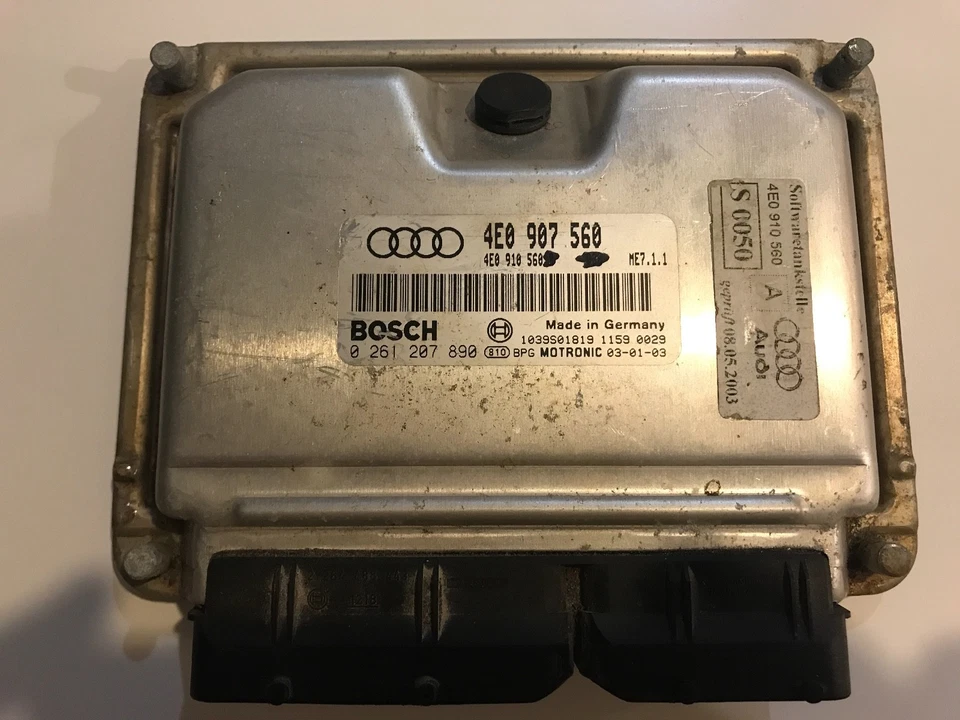 03-08 MÓDULO INFORMÁTICO MOTOR AUDI A8 V8 4.2L ECM 4E0 907 560 Foto 1 de 1
