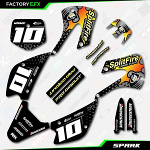Gray Spark Racing Graphics Kit fits Kx85 01-13 Plates Kx 85 2005-2013 - Picture 1 of 8