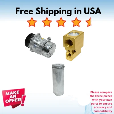 Kit Compressor A/C Fit Volkswagen Golf 02-2007, Volkswagen Jetta 01-04, R32 2003 - Image 1 of 4