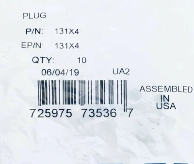 EATON WEATHERHEAD 131X4 LATÓN 1/4" MACHO LLAMARADA INVERTIDA (PAQUETE DE 10) Foto 1 de 3