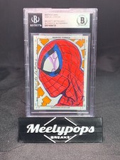 Sam De La Rosa Spider-Man Sketch Card Beckett Witnessed BGS Authentic Autograph