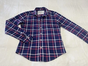 Frank & Eileen | SZ XS | Barry Blue Pink Plaid Spread Collar Button Up Shirt - Picture 1 of 11