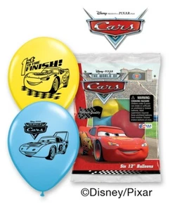 6 pc 12" Disney Cars Happy Birthday Party Decoration Latex Balloons McQueen - Picture 1 of 1