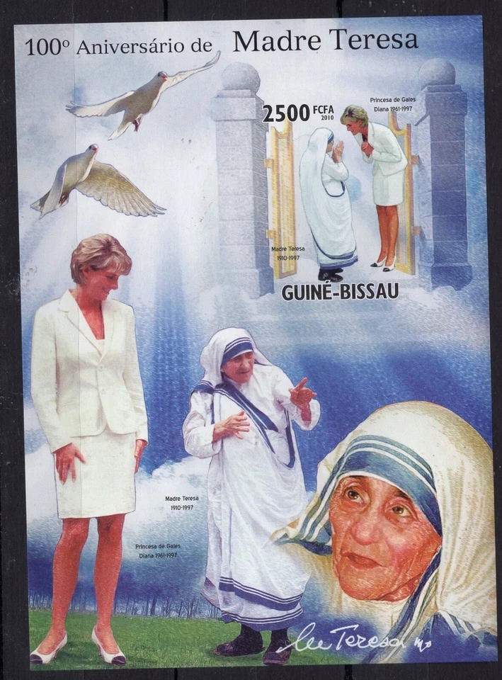 Guinea Bissau - Princesa Diana / María Teresa en imperfecto. sellos MNH** Z16 Foto 1 de 1