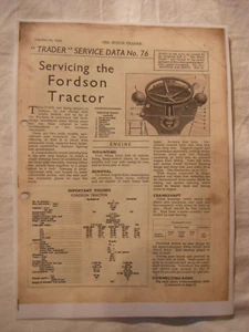 1939 STANDARD FORDSON 'N' OLDTIMER TRAKTOR 'HÄNDLER' SCHECKHEFT (KOPIE) - Bild 1 von 3