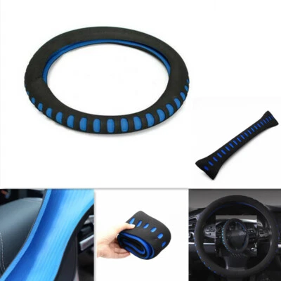 Universal Punching Car Steering Wheel Soft Protective Cover Diameter 38cm - Image 1 of 4