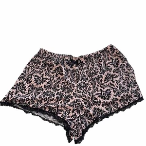Pantalones cortos de salón Marilyn Monroe medianos negros y rosas de poliéster/spandex - Imagen 1 de 8