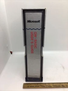 Microsoft MS-DOS & GW-BASIC User's Guide In Hard Cover Protective Case 1986 MINT - Picture 1 of 7