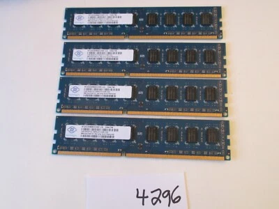Nanya NT2GC64B8HC0NF-CG 4x2Gb=8Gb PC3-10600 1333Mhz DDR3 Desktop Memory RAM 4296 - Image 1 of 2