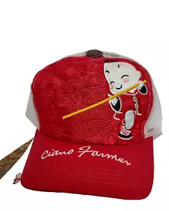 NEW Ciano Farmer Samurai Ball Cap Snapback Hat Color: Red MSRP $68 - Picture 1 of 19
