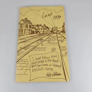 Lent 1979 First United Methodist Church Of Germantown Booklet - Picture 1 of 10