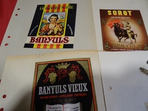 11étiquettes anciennesvintage ans/50/60vins doux du roussillon +mon jardin - Picture 1 of 24