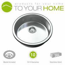 Stainless Steel Kitchen Sink Dihl 1091 1.0 Single Bowl Drainer & Waste - 42cm