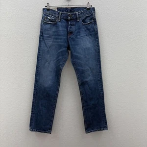 Abercrombie & Fitch Slim Straight Distressed Baumwolle Denim Blau Jeans Herren 30x30 - Bild 1 von 11