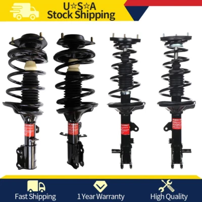 Juego de 4 piezas de puntales helicoidales delanteros traseros Quick-Struts Monroe para 04-09 Kia Spectra Foto 1 de 4