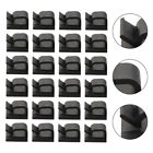 Tangle-Free Wire Control - 100 Adhesive Cable Management Clips for Easy Clamping