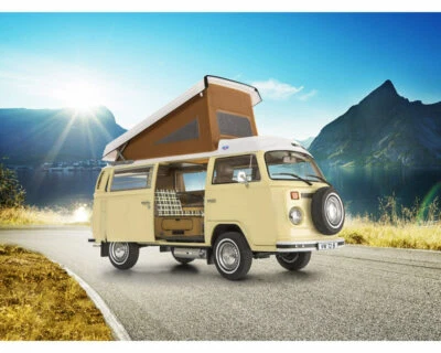 Revell 07676 Volkswagen T2 Camper (Easy-Click System) 1:24 modellismo - Immagine 1 di 4