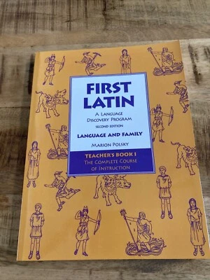 FIRST LATIN: A DISCOVERY LANGUAGE PROGRAM- LANGUAGE AND By Marion Polsky NEW! - Image 1 of 4