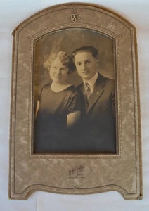 Old VTG Sepia Photo of Young Couple by Speers Tacoma 917 ½ Broadway Studio - Picture 1 of 9