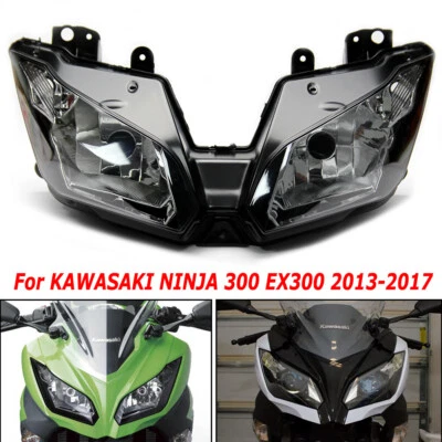 Headlight Headlamp Assembly for KAWASAKI NINJA 300 EX300 2013-2017 14 15 16 US - Image 1 of 4