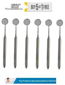 Dental Mouth Mirror Front Surface # 5 (Pack of 6) With Handle by Wise instrument - Picture 1 of 1
