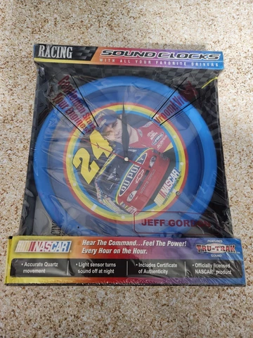 NASCAR JEFF GORDON #24 CLOCK Tru track sound nib Cover