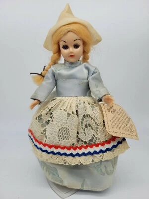 Vintage Carlson Dolls  Dutch Girl 8" Folk Netherlands Number 8-38 sleepy eyes - Image 1 of 4