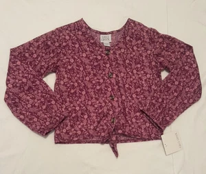 Girls Falls Creek Long Sleeve Button Top Size S 6/6X NWT - Picture 1 of 8