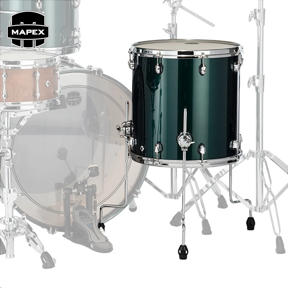 Mapex Saturn Evolution 14" X 14" Maple Floor Tom Brunswick Green SEF1414MPQ - Image 1 of 1