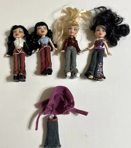 2002 MGA Lil' Bratz Dolls Mini Lot Of 4 - Picture 1 of 10