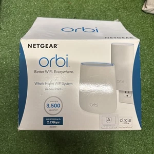 NETGEAR orbi Whole Home WiFi Tri-Band Covers Up To 3500 Sq. Ft. RBK20W - Picture 1 of 7