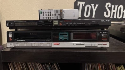 Procesador de audio y control remoto Sony Betamax SL-HFR30 y Hi-Fi HFP-200 PROBADO Y FUNCIONANDO  Foto 1 de 4
