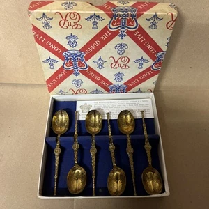 1953 Coronation Anointing Spoons For The Late Queen In Display Box - Picture 1 of 10