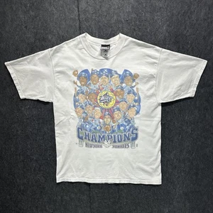 Vintage 1998 Pro Player MLB New York Yankees World Series Caricature T Shirt L - Picture 1 of 8