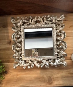 Vintage Ornate Square Wall Mirror 12" X 12" - Picture 1 of 5