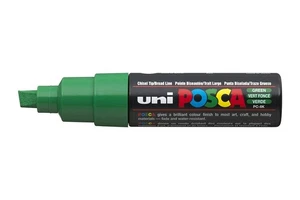 Chisel Tip Green Marker Pens - Box of 6 for Art and Craft Projects - Picture 1 of 1