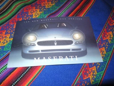2002 Maserati Coupe and Spyder models fold out color sales brochure - Image 1 of 3