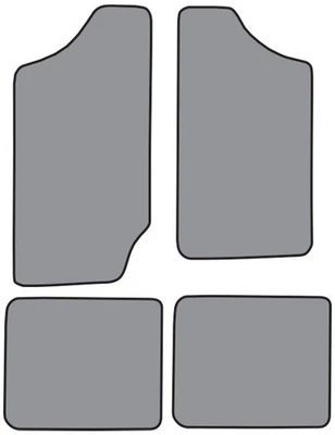 For 1983-1994 Chevrolet S10 Blazer Floor Mat 4pc (FM16F FM18R) 801 Black Cutpile - Image 1 of 4