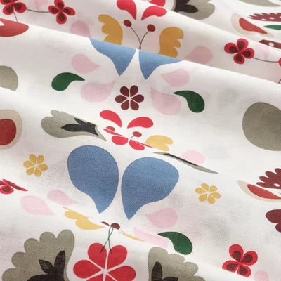 Funda nórdica Ikea Sparvvicker Queen/King 80"x97" floral escandinava cierre a presión Foto 1 de 4